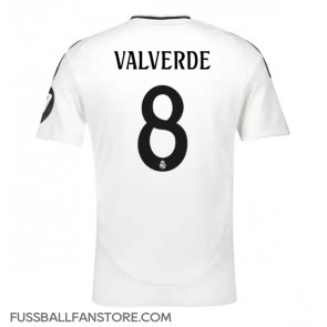 Real Madrid Federico Valverde #8 Replik Heimtrikot 2024-25 Kurzarm